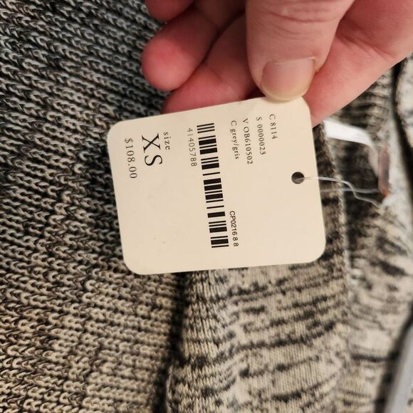 Free People Size XS Gray Flash Dance Oversized One Shoulder Sweater - Picture 11 of 11